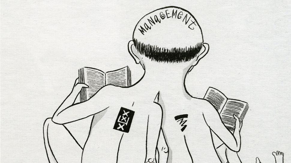 De voorspelling van Folia-cartoonist Guido van Driel in 2001